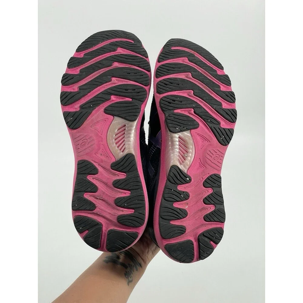 ASICS Gel Nimbus 23 Women’s Size 10 Black Pink Running Athletic Shoes Sneaker